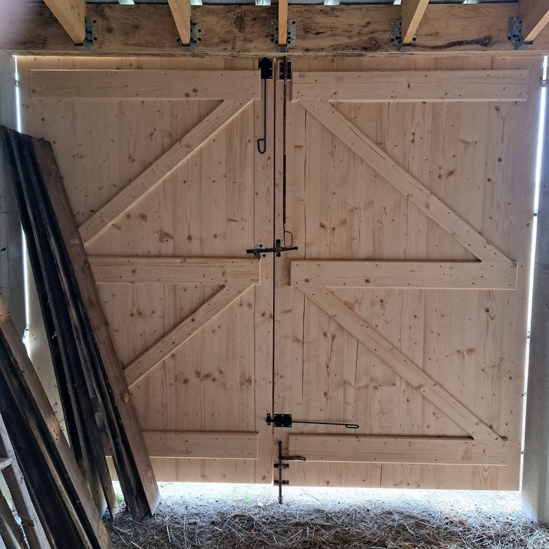 Portes de grange double battant sur mesure — D.M.S